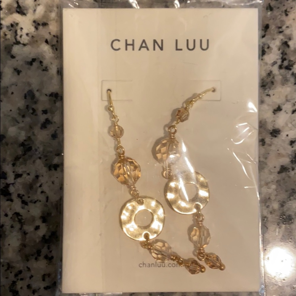 Chan Luu Disc Gold Earrings